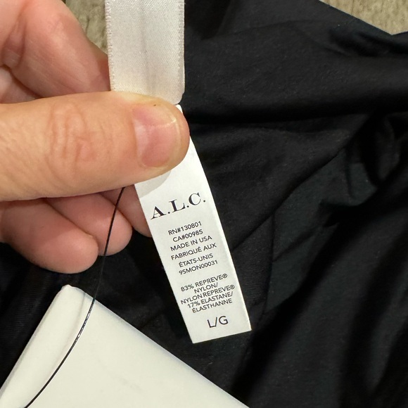 ALC Delphina One Sholder Swimsuit in BLACK. - Picture 10 of 11